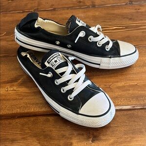 Converse Black and White Canvas Sneakers